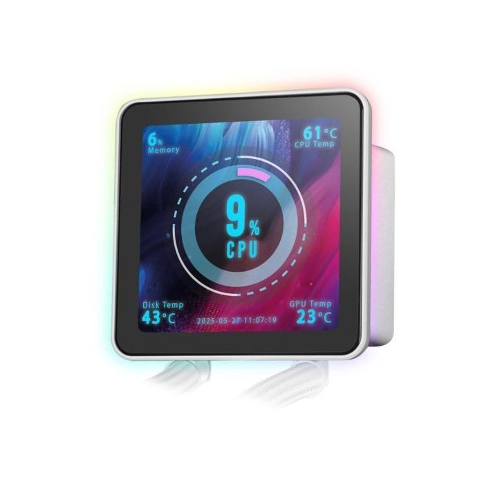 Refrigeración líquida AIO - MARS GAMING - ML-VISIONPRO240 - 2x Ventiladores ARGB - TDP 500W - Pantalla