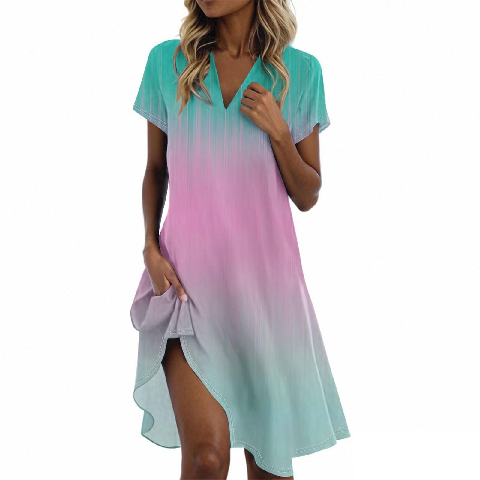 

Женское повседневное модное платье с воротником-стойкой и цветочным принтом с коротким рукавом S