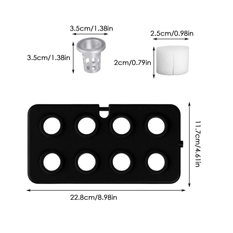 Fish Tank Plant Holder Suction Cup Floating Aquarium Plant Cup Stand With Sponge Heavy Duty Fish Tank Accessories For Hydroponic