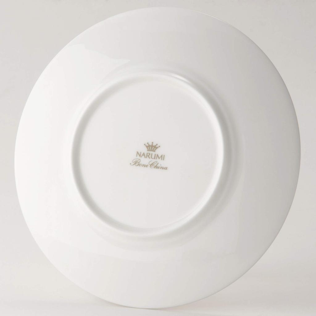 NARUMI Plate with Gold Swirl Made in Band, 16cm, Japan, 52146-5728