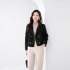 2025 Autumn/Winter Women's Double-Sided Cashmere Coat, Short Suit Collar, Korean Style, 100% Wool.