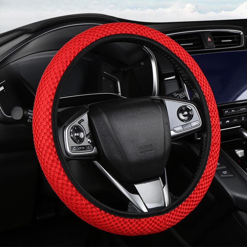 Síťovaný prodyšný elastický potah na volant pro všechna roční období, univerzální střih