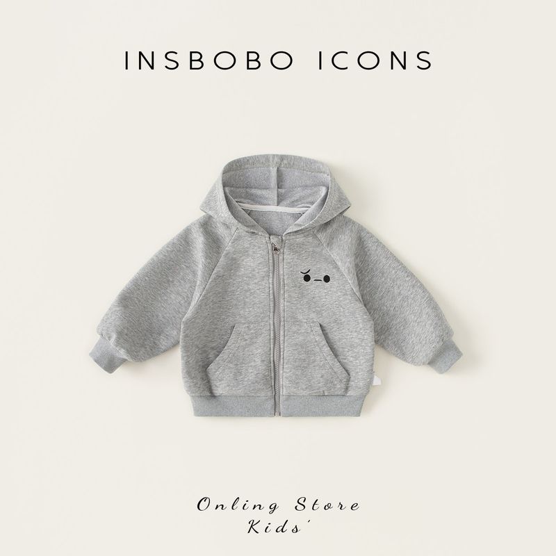Boys  Jacket 2026 New Spring Clothing Baby Sweatshirt Jacket Spring and Autumn Style Girls  Tops Children s Cardigan Clothes Trendy Gray 100