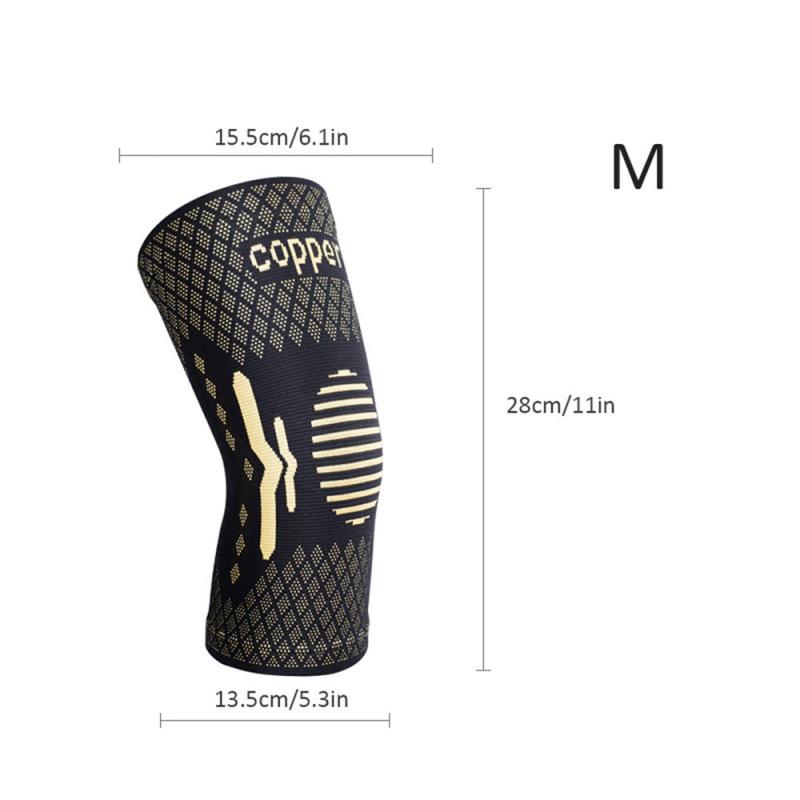 

Copper Ion Sports Knee Pads Ring Shaped Pressurized Basketball Cushioning Protective Gear Cycling Mountaineering Breathable Knee Pads