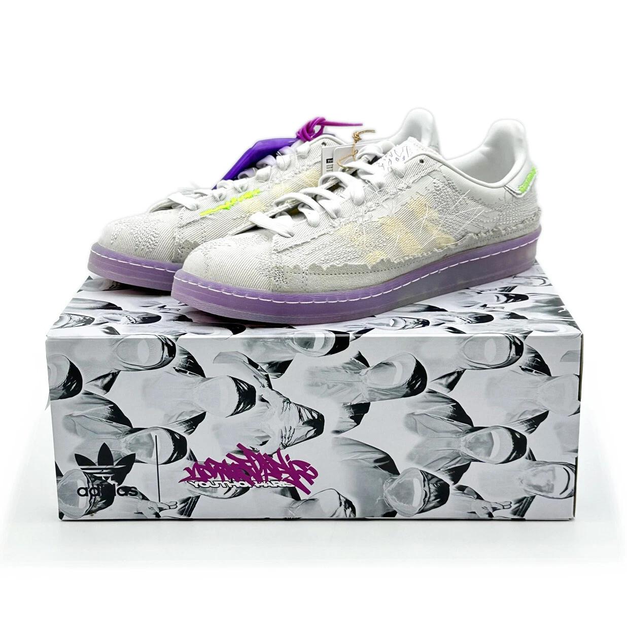 ID6805 Молодежь Парижа adidas Originals Campus Кристально белый Фиолетовый (Мужской) US 8
