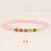 Authentic Natural Crystal Sunstone Bracelet for Women, Unique Small Tourmaline Bracelet Gift Yes