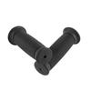 1 Pair of 22mm 25mm Universal Motorcycle Handlebars Vintage Hand Grips Black