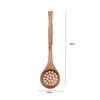 ZISIZ Wooden Long Handle Kitchen Utensil Set - Deep Soup Ladle & Stirring Spoon