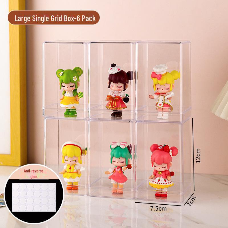 Pop Mart Transparent Acrylic Dustproof Display Box for Figures