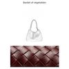 Niche design new metal rope buckle woven tote bag single shoulder large bag portable large capacity woven women's bag
