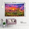 VIKAMA Desert Cactus Sunset Cloud Tapestry psychedelic Natural Landscape Tapestry Wall Hanging Living Room Bedroom Wall Decor