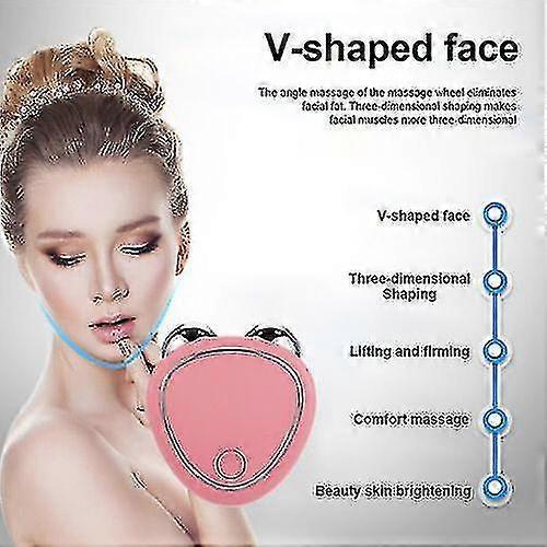 Electric Facial Massager Microcurrent Roller Face Skin Lift Anti-wrinkle Machine