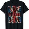 T Shirt Punk Is Not Dead Vintage London Flagge Vintage Stretched Graphic Stylish Versatile Breathable Slightly Casual
