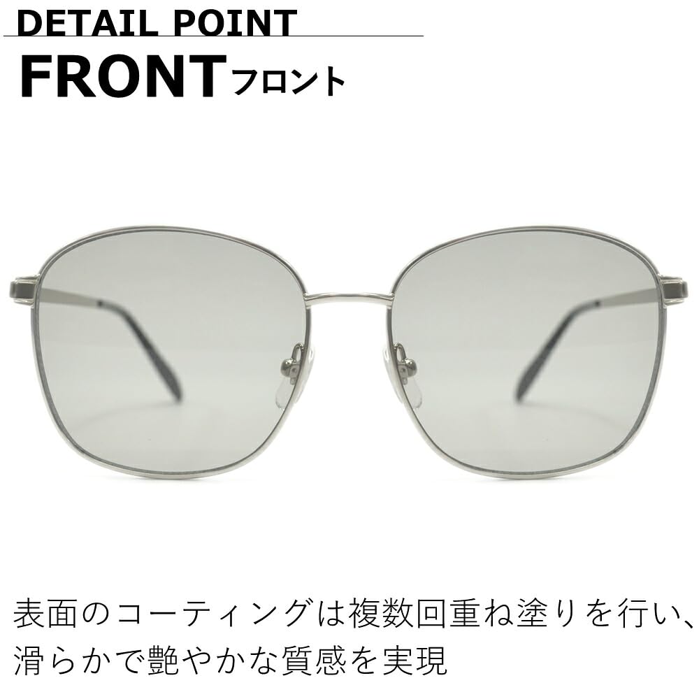 Sunglasses for Men and UV Fashion Square Thin Metal Large Tinted Lenses [MERRY PLEASURE] Women, Protection, Glasses, Shape, Frame, Lenses, (Lightly