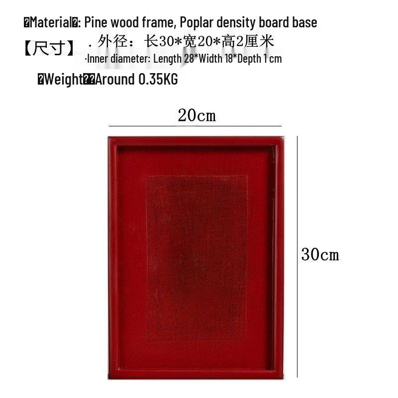

UOSUUOSU Creative Wooden Serving Tray 30 x 20 x 2 cm