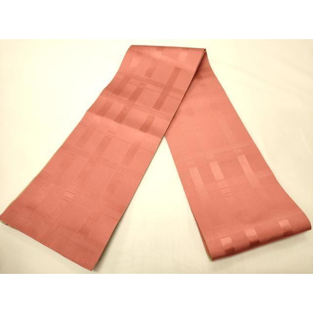 Used Heiwaya Kimono - Authentic Chikuzen Hakataori, double-sided, half-width obi, stripesvariable lattice, pure silk, masterpiece CABK6279ak
