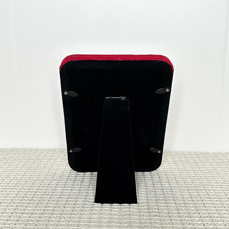 1PC Velvet Luxury Tabletop Velvet Frame Elegant Photo Display 3D High-end Luxury Modern 20x15cm