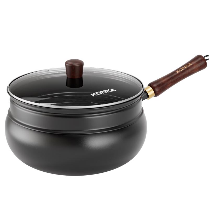 KONKA Handmade Iron Wok for Home Cooking
