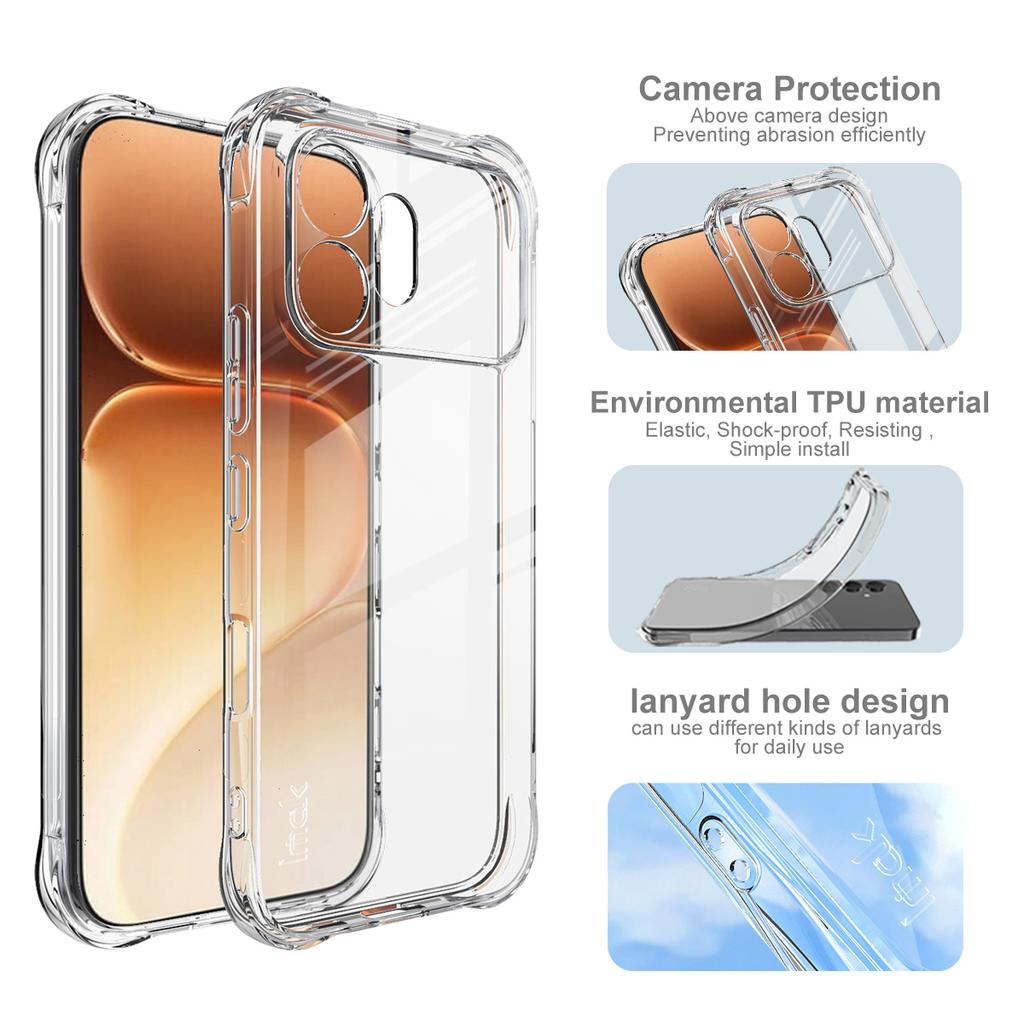 Für Honor 600 5G Handyhülle IMAK Stoßfeste Weiche Hülle
