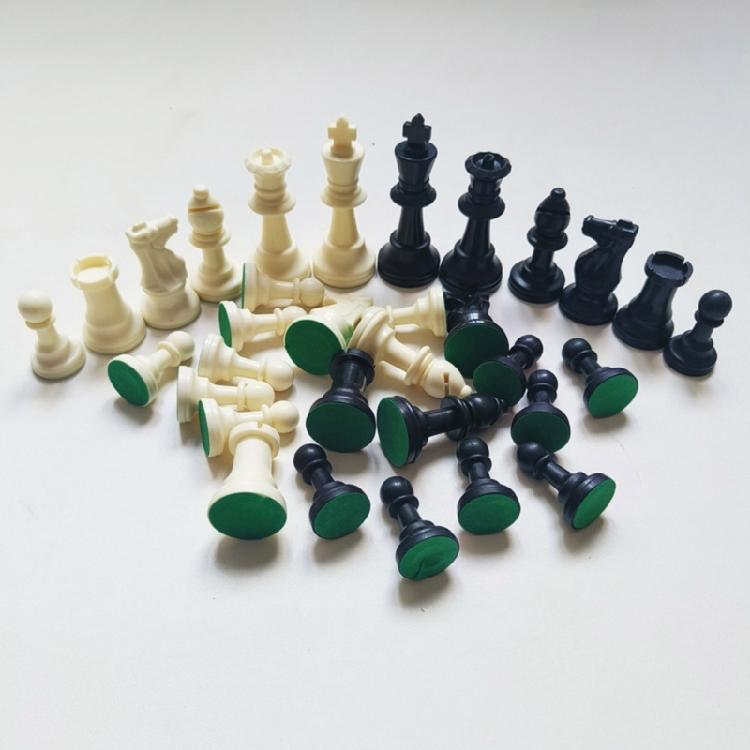 32 Pcs Portable Plastic Chess Pieces Tournament Chessmen Chess Pieces Figures