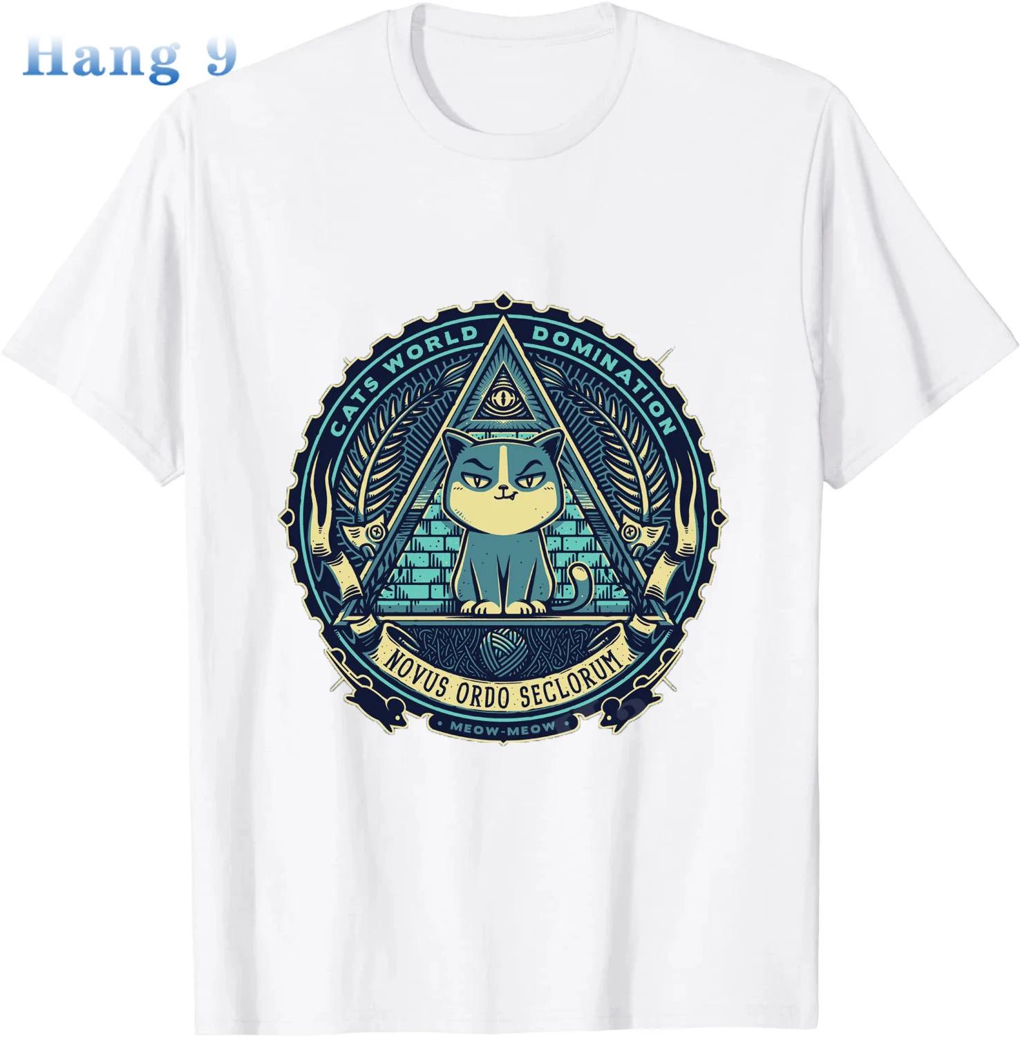 Футболка Bastet Mysteries Kawaii Pastel Cute Cat Goth Creepy, летняя, креативная, персонализированная, уличная, хлопковая, унисекс, с коротким рукавом XXXXXL небесно-голубой