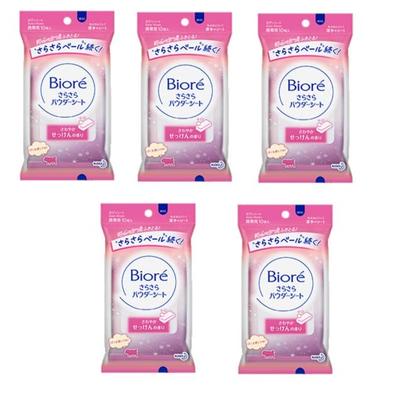 Of Biore Smooth Powder Refreshing Soap 10 Portable [Set 5] Sheets, Scent, Sheets,