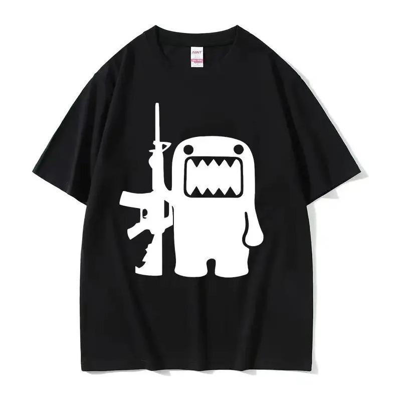 Divertida Camiseta Con Estampado Retro Domo Kun Ak47 Para Ho S