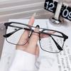 Half Frame Color-Changing Anti-Blue Glasses With The Same Polarized Sunglasses Men'S High Definition Eye Protection Flat Glasses Women