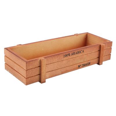 Vintage Holz Blume Pflanzer Sukkulenten Topf Rechteck Box für Home Desktop Lagerung Tablett
