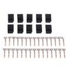 10 Pair Servo Plug Female/Male Extension Connector Receiver Plug Signal Transmission Lock and Pin Set For Futaba JR