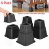4Pcs Shock-Absorbing Bed Foot Pads Heavy Duty Table Lifters Sturdy Sofa Height Enhancers  Cabinet