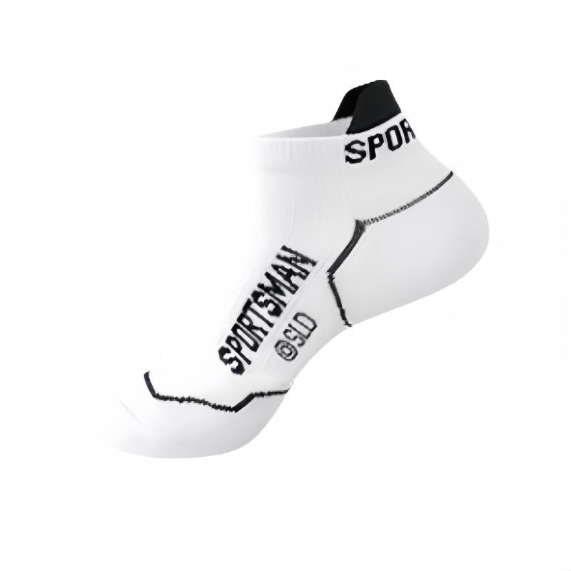 5 Paar Herren Deodorant Socken aus reiner Baumwolle, professionelle Sportsocken für Marathon, Basketball, Laufen, Bootssocken