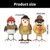 Stylish Handmade Bird Ornament Seasonal Harvest Bird Figurine Ornament Gift for Friend and Family Thanksgiving