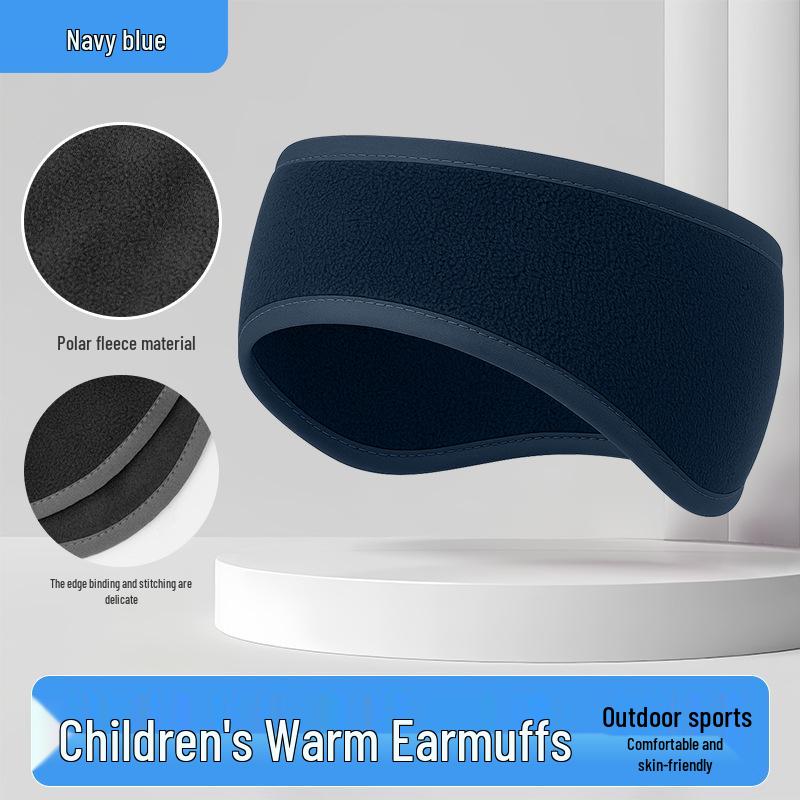 

Детская зимняя повязка на уши: Плотный флис, ветронепродуваемый, холодостойкий для бега, катания на лыжах и велоспорта.