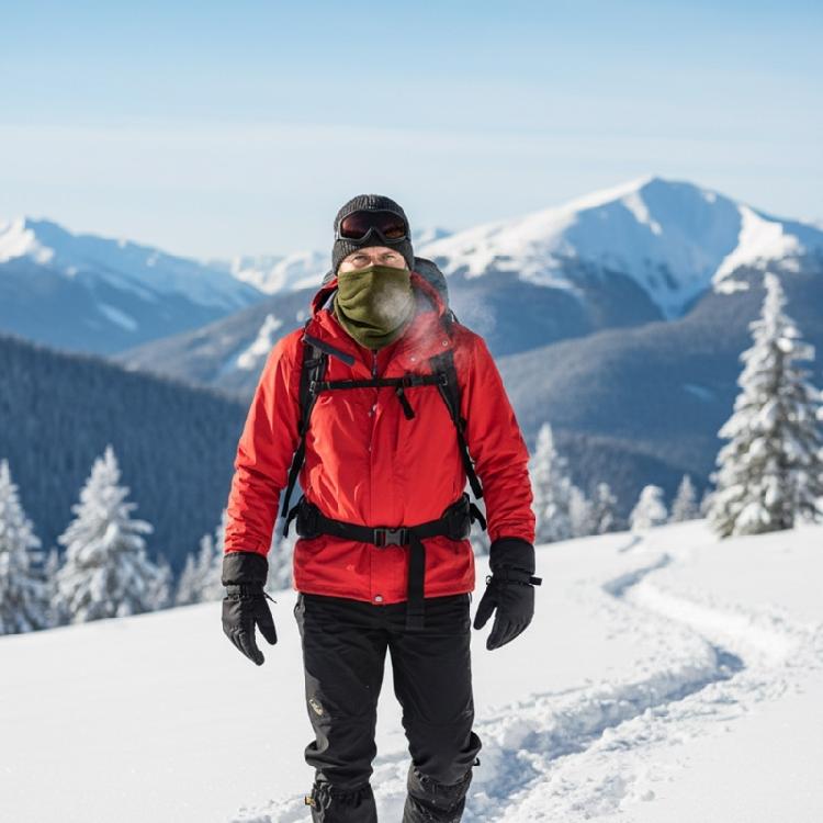 Masque Facial Balaclava Élastique Thermique Cache-cou Réutilisable Pour Sports d'Hiver Ski Cyclisme Moto Aventure en Plein Air Unisexe