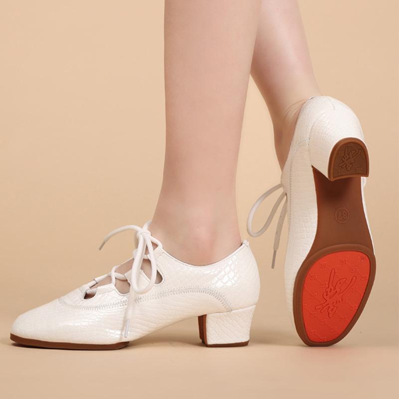 Tanzschuhe für Frauen Ballsaal Latein Modern Tango Tanzschuhe Jazz Kurze Stiefel Mädchen/Damen Square