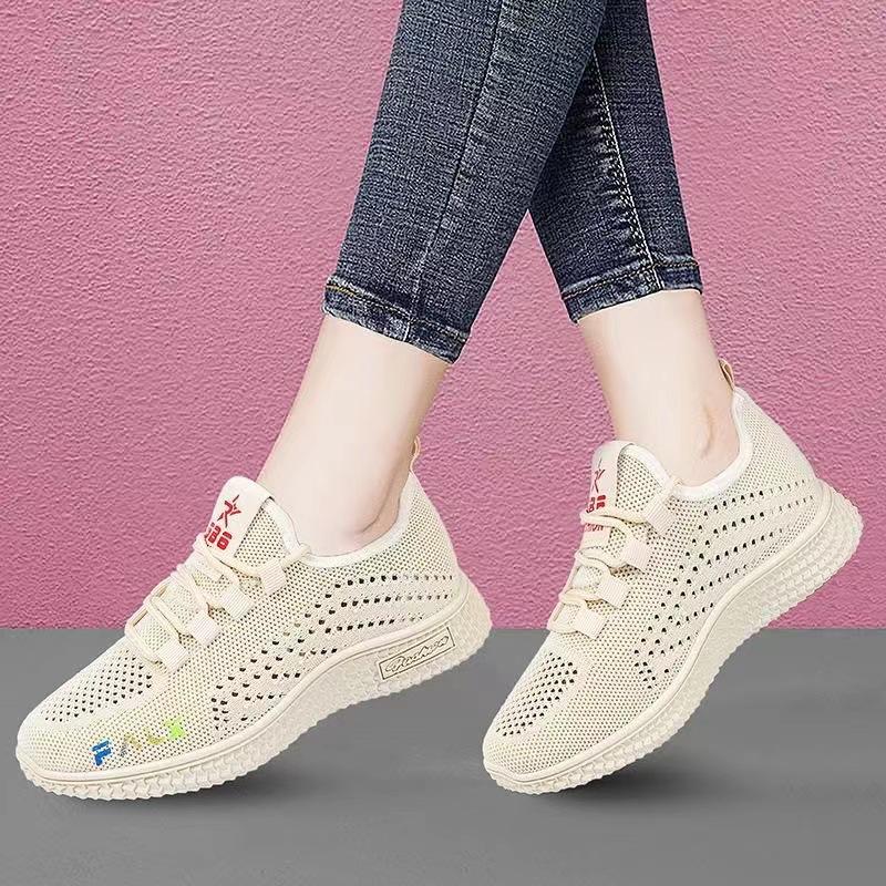 Summer casual women's shoes, soft soles, sports mesh, breathable, little red shoes, work shoes