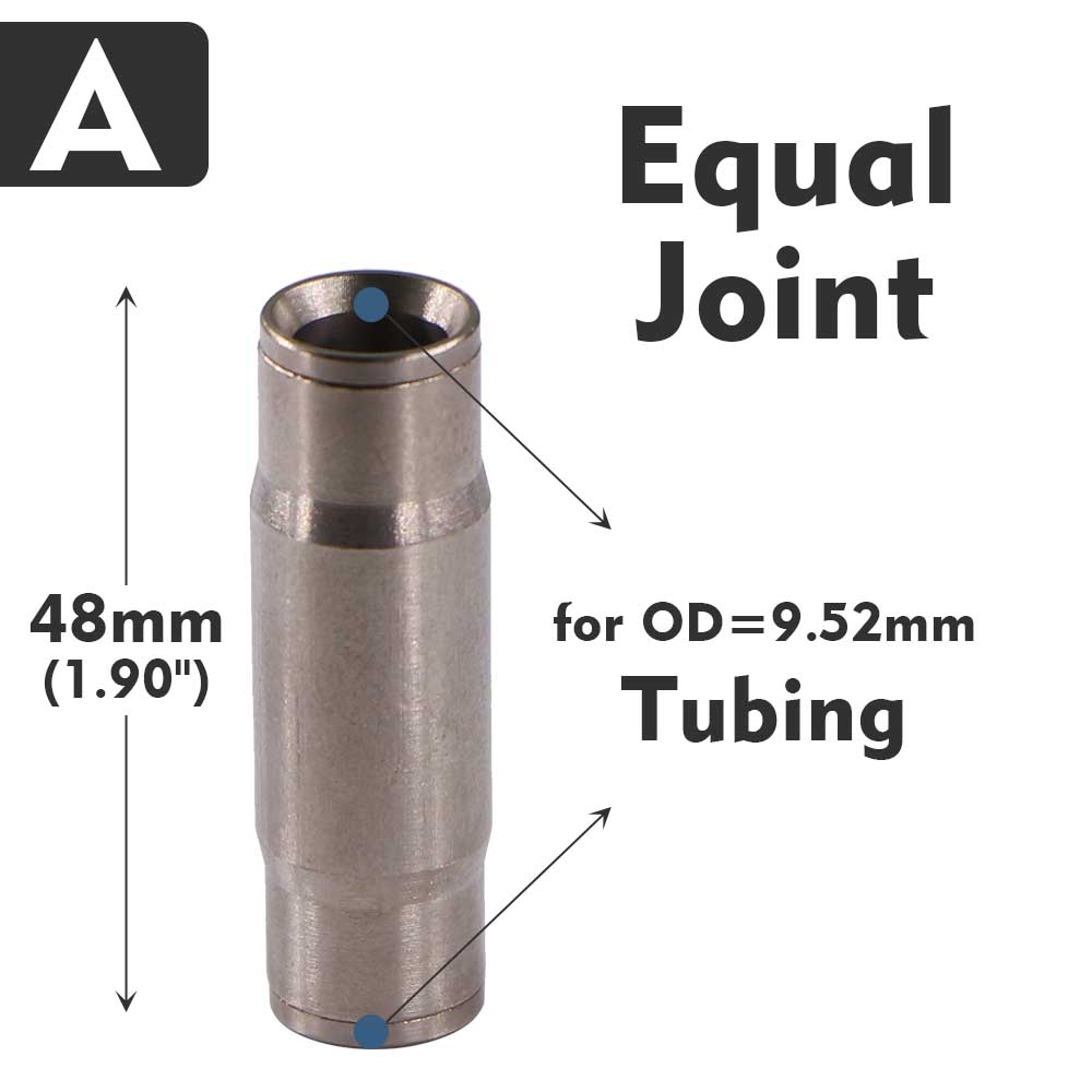 

1-5pcs 3/8 9.52mm High Pressure Misting Cooling System Quick Connector Slip Lock Brass Joint for 3/16 Atomizing Nozzle Adapter 1pcs