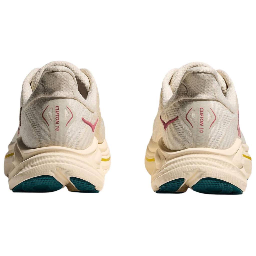 Hoka One One Clifton 10 Comfortable Durable Supportive Cushioning Running Shoes Women sneaker Beige 1162031-BHLB