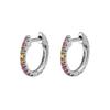 CRMYA Copper Gold Plated Earring Set For Women Color CZ Zircon Piercing Clip Hoop Dangle Earrings For Women Jewelry Wholesale