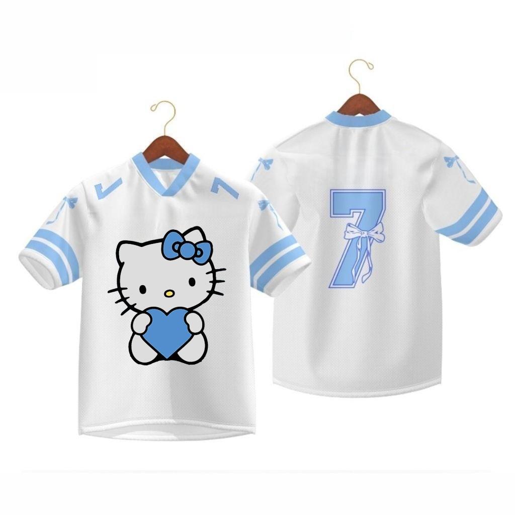 Disney Hello Kitty Cartoon Anime T-shirt for Men and Women, Sports and Leisure Role Playing, Children and Adults, 3D Printing