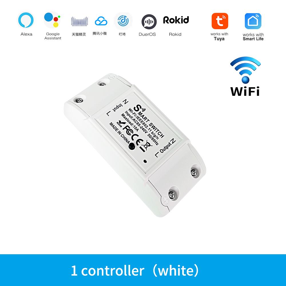 TUYA Smart WiFi Wireless Light Switch Universal DIY Module for Smart Home Automation Solution Works with Alexa Google Home