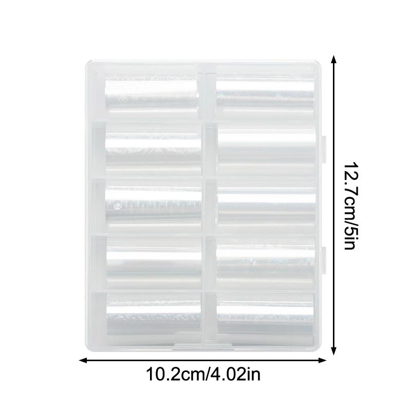 6/10 Rolls Laser Starry Sky Transfer Foils Aurora Glass Paper Foil Nail Sticker For Gel & Cat Eye Polish Transfer Decals Diy Nai