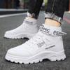 20254new fashion boots men's high-top British trend all-match Korean version sports leisure breathable mid-top tooling boots
