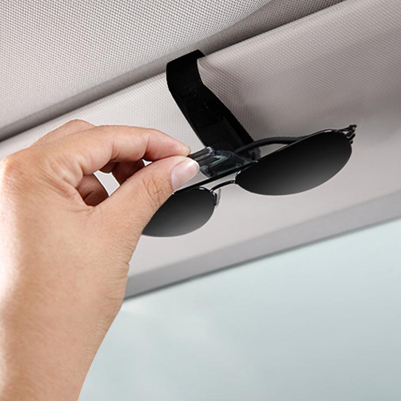 Universal Car Auto Sun Visor Glasses Box Sunglasses Clip Card Ticket Holder Fastener Pen Case Eyeglasses Accessories