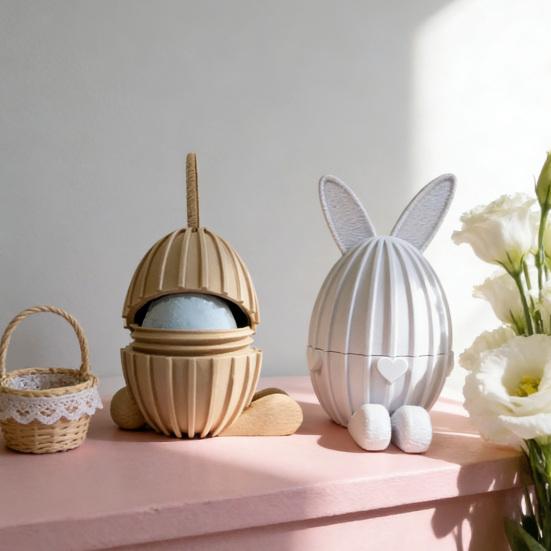 3D tištěné plnitelné velikonoční vajíčko, kloubový ohebný velikonoční zajíček s pohyblivými klouby pro dekoraci stolu, výplň do velikonočního košíku, dárky pro děti i dospělé