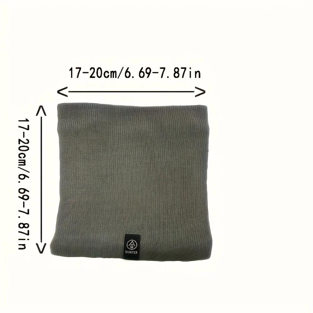 New Winter Thickened Premium Plush Scarf - Comfortable Solid Color Design, Unisex, Suitable for Outdoor Activities