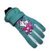 Gants de Ski pour Enfants Hiver Imperméables Motif Dessin Animé Mignon Gants de Neige Chauds pour Garçons Filles Enfants 5-10 Ans