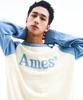 AMES-WORLDWIDE Basic Raglan Pullover Knit Light Blue