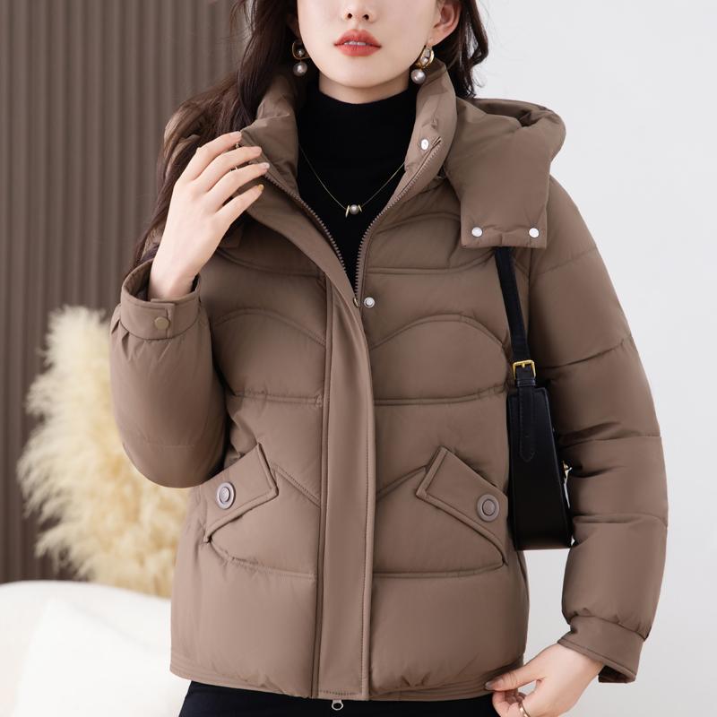 

Модные женские зимние короткие пальто с капюшоном, свободные, толстые, теплые парки, женские куртки 3XL